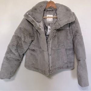 Gray Fur Jacket